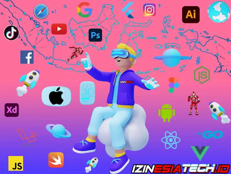 jasa seo pembuatan aplikasi android ios website landing page logo desain konten marketing copywriting murah jakarta bekasi bogor depok tangerang bandung izinesiatech skripsi tesis